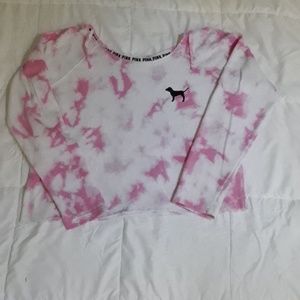 Pink Victoria's secret cropped sweatshirt💕
